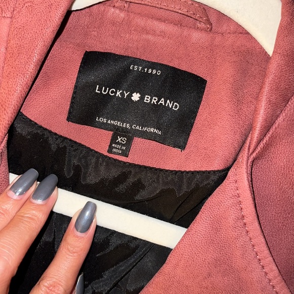 Lucky Brand Suede Moto Jacket - Picture 2 of 5